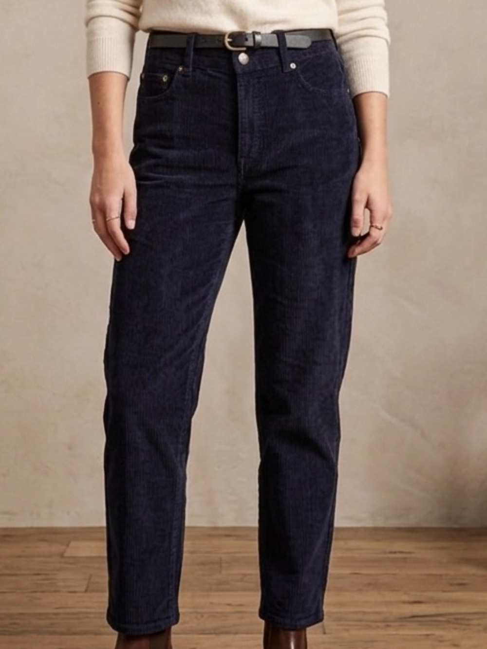 Lauren Ralph Lauren Dark Purple Corduroy Pants 8 Classic Straight Leg Y2K Preppy